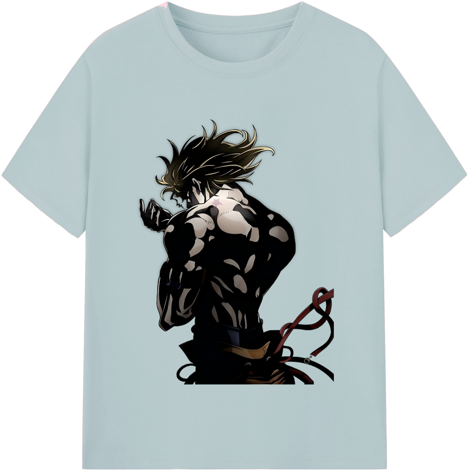 （画像用） ジョジョの奇妙な冒険 ディオ?ブランドー JoJo's Bizarre Adventure Dio Brando 綿100％半袖Tシャツ（フロントプリント）